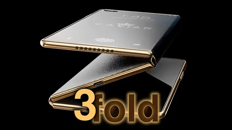 گوشی تاشوی سه تیکه سامسونگ